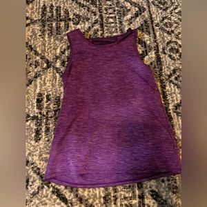 Purple athletic tank top